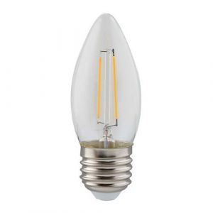 Eurolux G793 Warm White E27 2W Clear Filament Candle LED