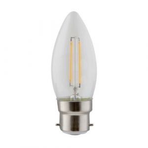 Eurolux G794 Warm White B22 2W Clear Filament Candle LED