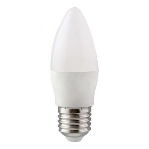 Eurolux G930CW Cool White E27 7W Opal Candle Plastic LED