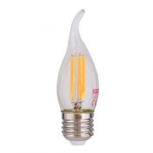 Eurolux G971 Warm White E27 4W Clear Filament Flame Candle LED