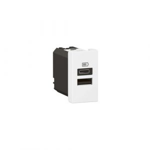 Legrand Arteor 571688 1Module USB Two Ports A+C 3A 15W White