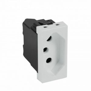 Legrand Arteor 572148 Type Socket Outlet 16A 2Pole And Earth Unswitched 1Module Soft Aluminium