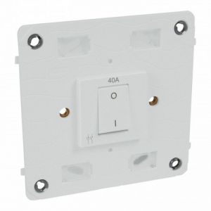 Legrand Arteor 572194 Double Pole Switch 40A 250V 4X4 Soft Aluminium