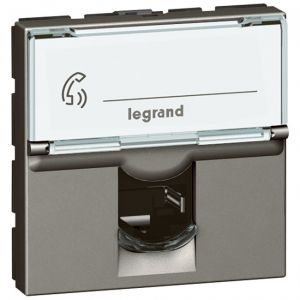Legrand Arteor 572813 Telephone Socket Rj11 Module Magnesium