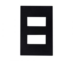Onesto Matrix BK-MXG-2002W 4 x 2 2 Lever Wide (1+1) Yoke Only Vertical Black