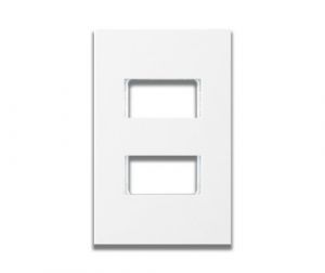 Onesto Matrix MXG-2002W 2 Lever 4 X 2 Vertical Wide (1+1) Yoke Only White