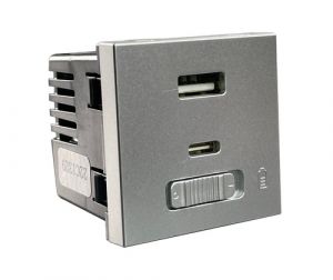 Onesto Matrix T-MXM-C001 1 X Usb Type-C With Quick Charge, 1 X 5V 3A Usb 3.0 Switched Module Titanium