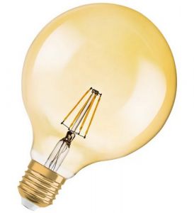 Osram/LEDVANCE Vintage 1906 LED Maxi-Globe 35 Filament 4W/824 Gold E27 Non-Dimmable