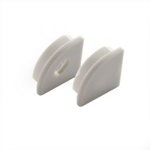 Spazio LED Strip Light 1040.1.EC End caps for use with round Corner profile Grey