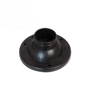 Spazio 160900 Acrylic base for aluminium poles Black