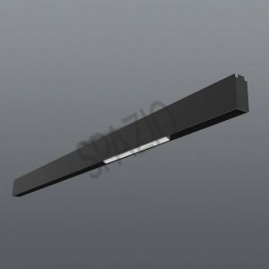 Spazio MT2755.0051.30 Magtrack 48V - Linear 1 LED, linear track fitting aluminium body and plastic diffuser Black